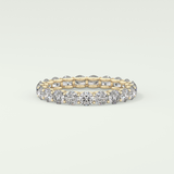 2.1 TCW Round Shaped Moissanite Wedding Band