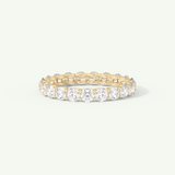 2.1 TCW Round Shaped Moissanite Full Eternity Wedding Band