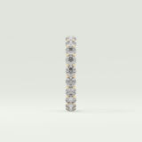 2.1 TCW Round Shaped Moissanite Wedding Band