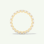 2.1 TCW Round Cut Lab-Grown Diamond Full Eternity Wedding Band