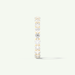 2.1 TCW Round Cut Lab-Grown Diamond Full Eternity Wedding Band