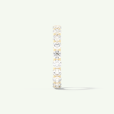2.1 TCW Round Shaped Moissanite Full Eternity Wedding Band