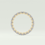 2.1 TCW Round Shaped Moissanite Wedding Band