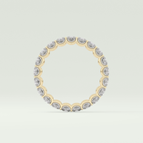 2.1 TCW Round Shaped Moissanite Wedding Band