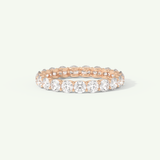 2.1 TCW Round Shaped Moissanite Full Eternity Wedding Band