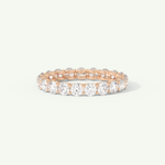 2.1 TCW Round Cut Lab-Grown Diamond Full Eternity Wedding Band