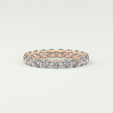 2.1 TCW Round Shaped Moissanite Wedding Band