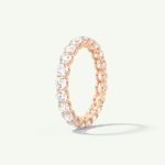 2.1 TCW Round Cut Lab-Grown Diamond Full Eternity Wedding Band