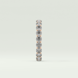 2.1 TCW Round Shaped Moissanite Wedding Band