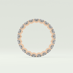 2.1 TCW Round Shaped Moissanite Wedding Band