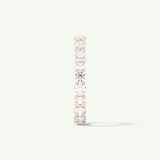 2.1 TCW Round Shaped Moissanite Full Eternity Wedding Band