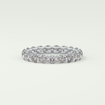 2.1 TCW Round Shaped Moissanite Wedding Band