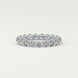 2.1 TCW Round Shaped Moissanite Wedding Band