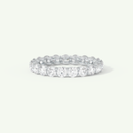 2.1 TCW Round Cut Lab-Grown Diamond Full Eternity Wedding Band