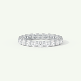 2.1 TCW Round Shaped Moissanite Full Eternity Wedding Band