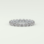 2.1 TCW Round Shaped Moissanite Wedding Band