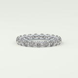 2.1 TCW Round Shaped Moissanite Wedding Band