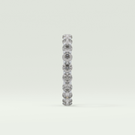 2.1 TCW Round Shaped Moissanite Wedding Band