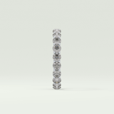 2.1 TCW Round Shaped Moissanite Wedding Band