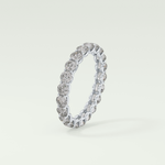 2.1 TCW Round Shaped Moissanite Wedding Band