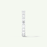 2.1 TCW Round Shaped Moissanite Full Eternity Wedding Band