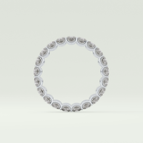 2.1 TCW Round Shaped Moissanite Wedding Band