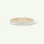 3.15 TCW Oval Cut Lab-Grown Diamond Full Eternity Wedding Band