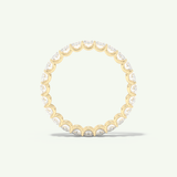 3.15 TCW Oval Shaped Moissanite Full Eternity Wedding Band