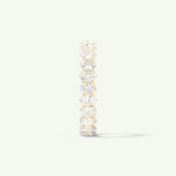 3.15 TCW Oval Shaped Moissanite Full Eternity Wedding Band