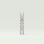 3.15 TCW Oval Shaped Moissanite Wedding Band