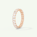 3.15 TCW Oval Cut Lab-Grown Diamond Full Eternity Wedding Band