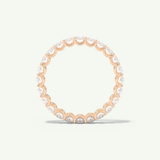 3.15 TCW Oval Shaped Moissanite Full Eternity Wedding Band