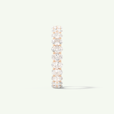 3.15 TCW Oval Shaped Moissanite Full Eternity Wedding Band