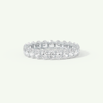 3.15 TCW Oval Cut Lab-Grown Diamond Full Eternity Wedding Band