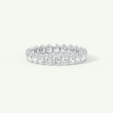 3.15 TCW Oval Cut Lab-Grown Diamond Full Eternity Wedding Band