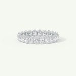 3.15 TCW Oval Cut Lab-Grown Diamond Full Eternity Wedding Band