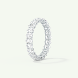 3.15 TCW Oval Shaped Moissanite Full Eternity Wedding Band