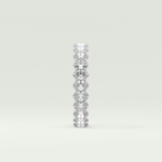 3.15 TCW Oval Shaped Moissanite Wedding Band