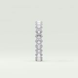 3.15 TCW Oval Shaped Moissanite Wedding Band