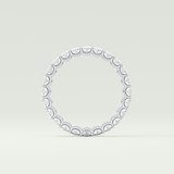 3.15 TCW Oval Shaped Moissanite Wedding Band