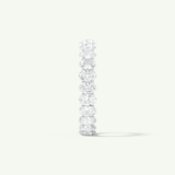 3.15 TCW Oval Shaped Moissanite Full Eternity Wedding Band