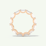 2.55 TCW Emerald Cut Lab-Grown Diamond Full Eternity Wedding Band
