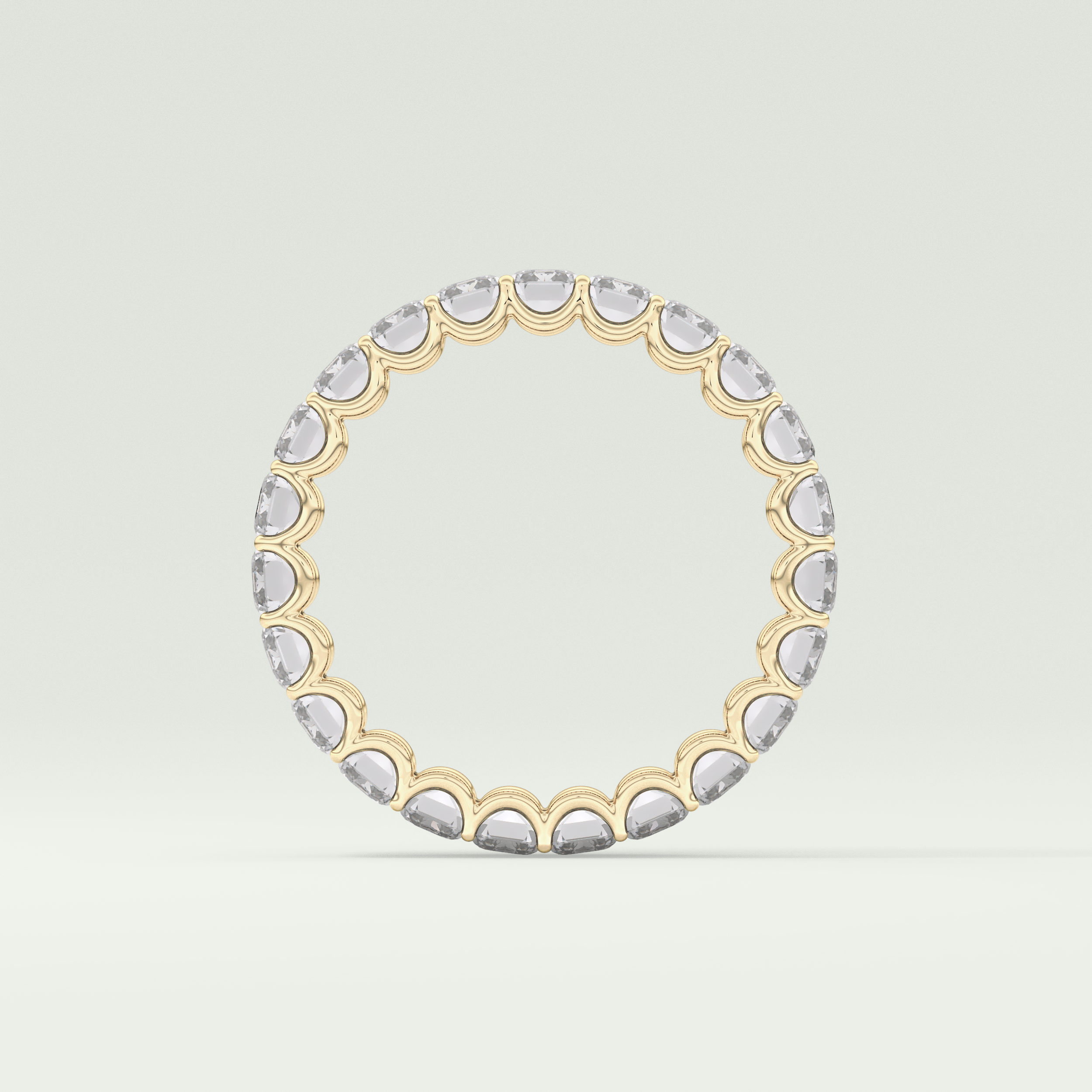 4.6 TCW Emerald Shaped Moissanite Wedding Band