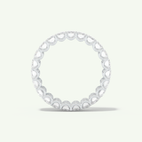 4.6 TCW Emerald Cut Lab-Grown Diamond Full Eternity Wedding Band