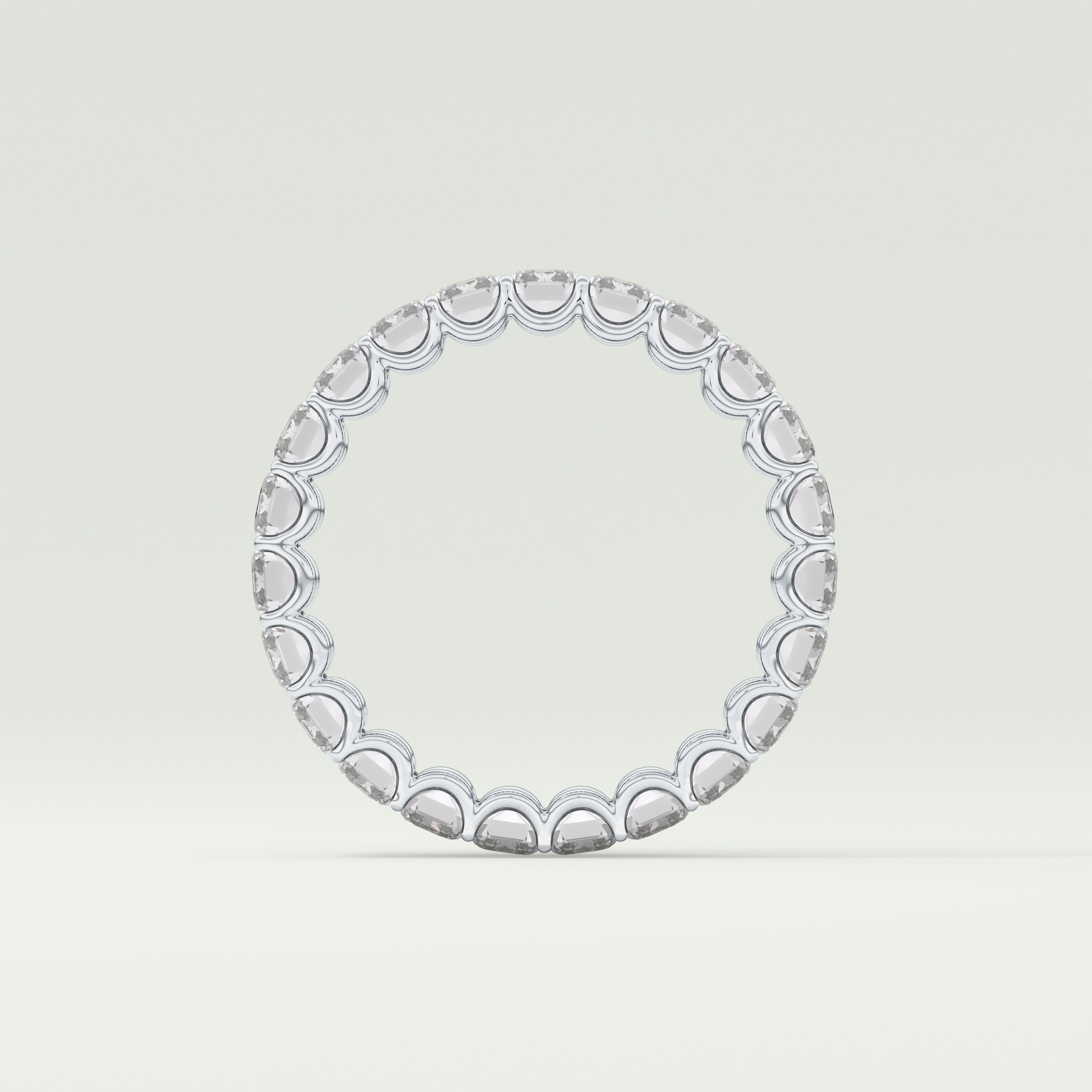 4.6 TCW Emerald Shaped Moissanite Wedding Band