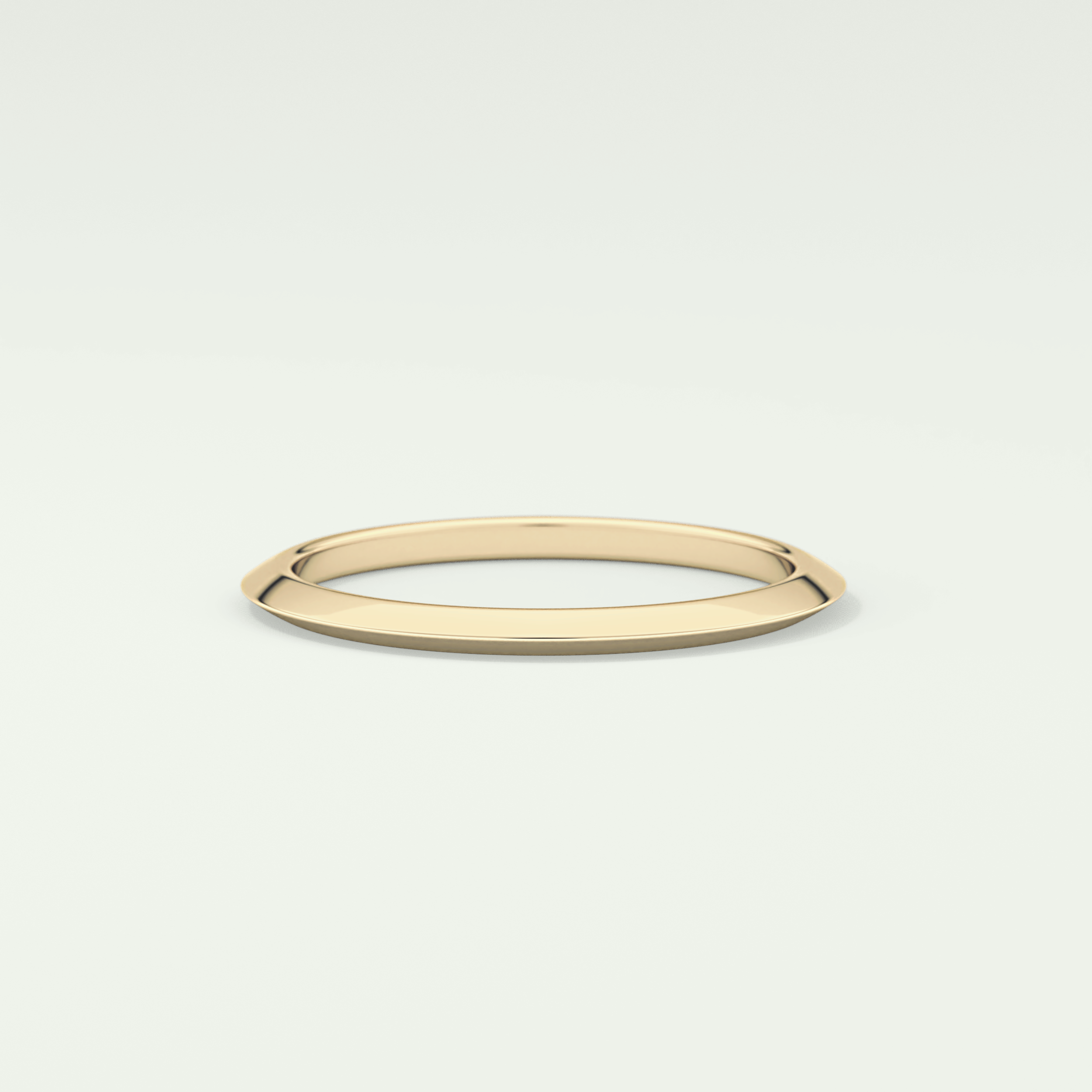 Knife Edge Shank Wedding Band