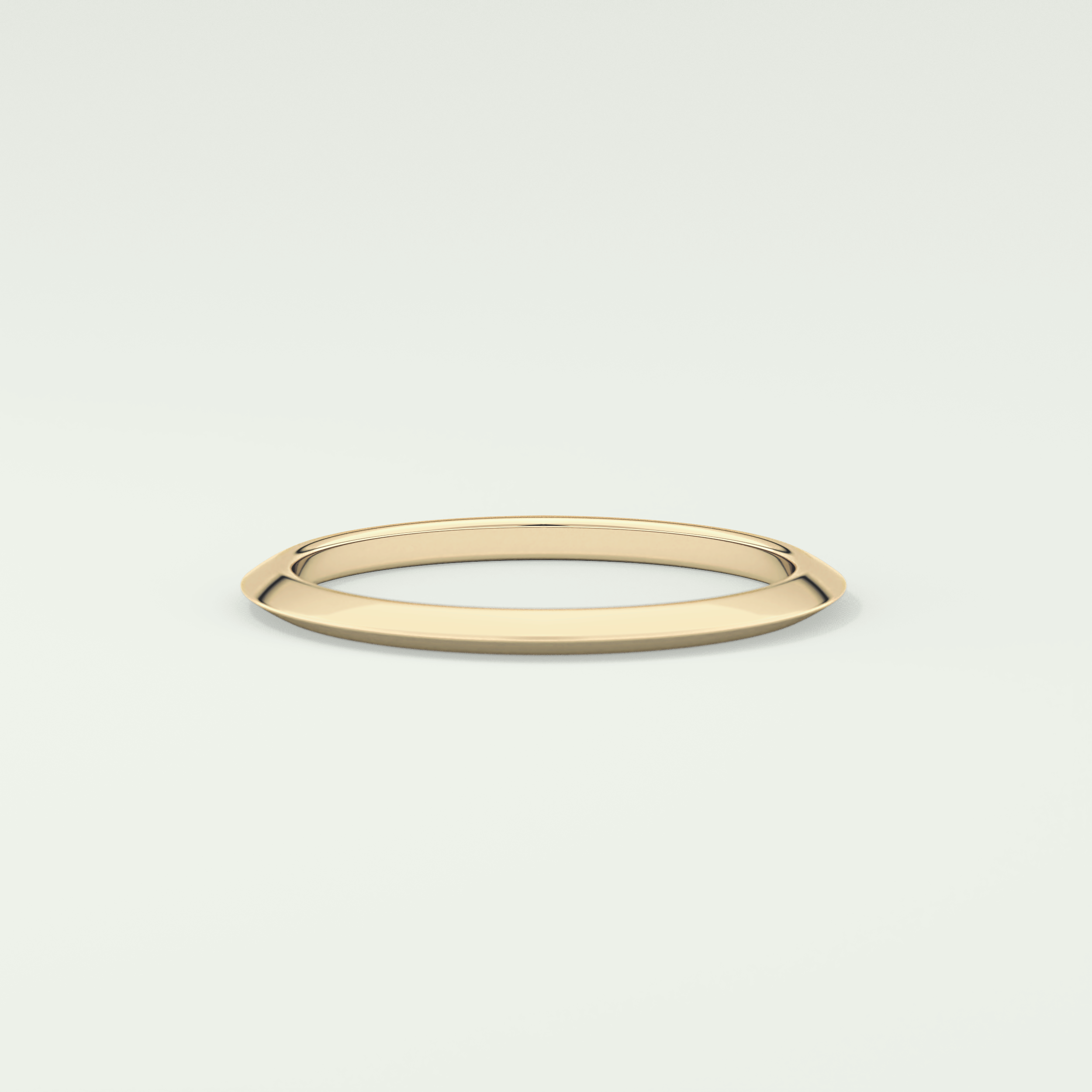 Knife Edge Shank Wedding Band