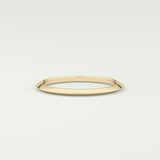 Knife Edge Shank Wedding Band