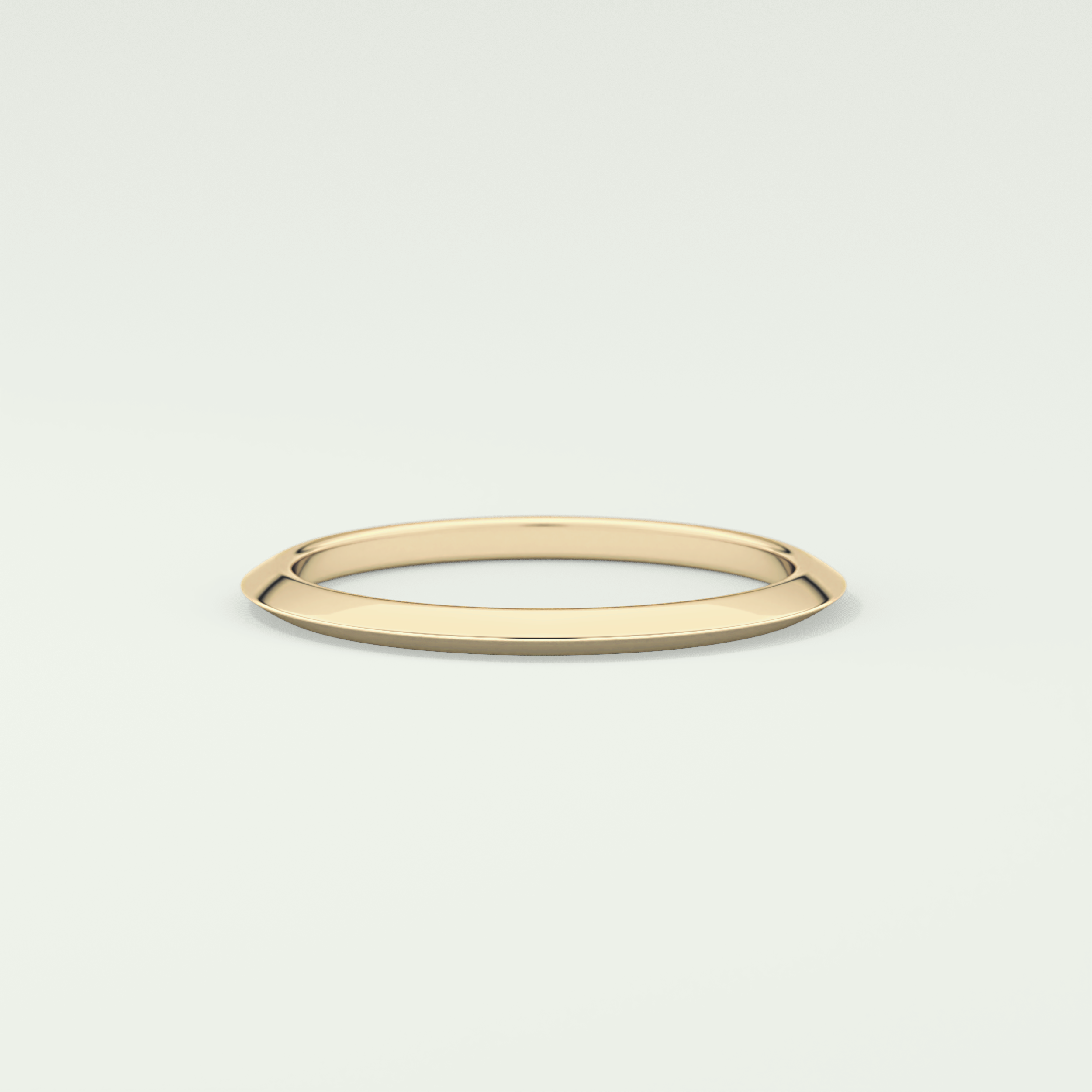 Knife Edge Shank Wedding Band