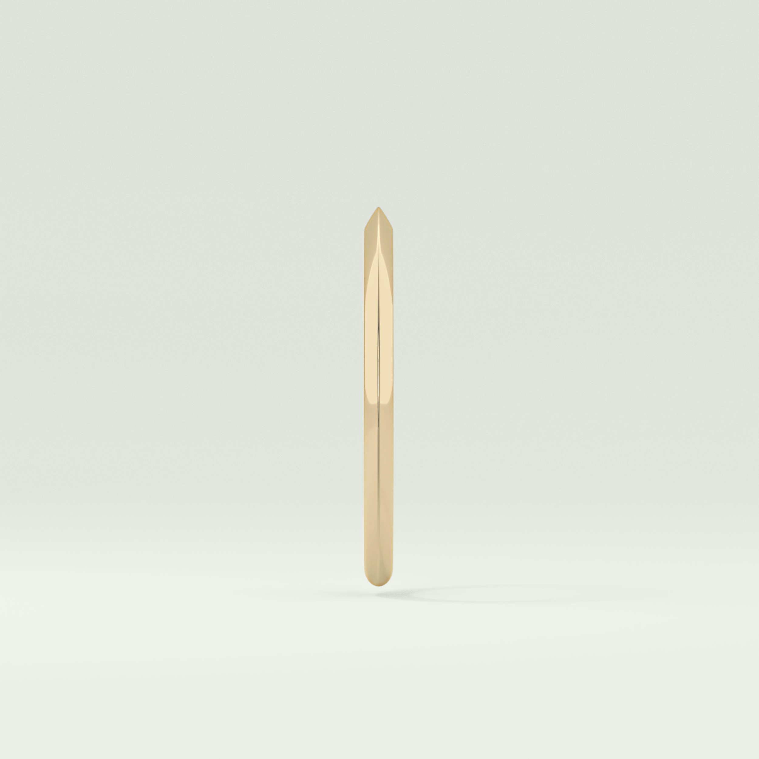 Knife Edge Shank Wedding Band